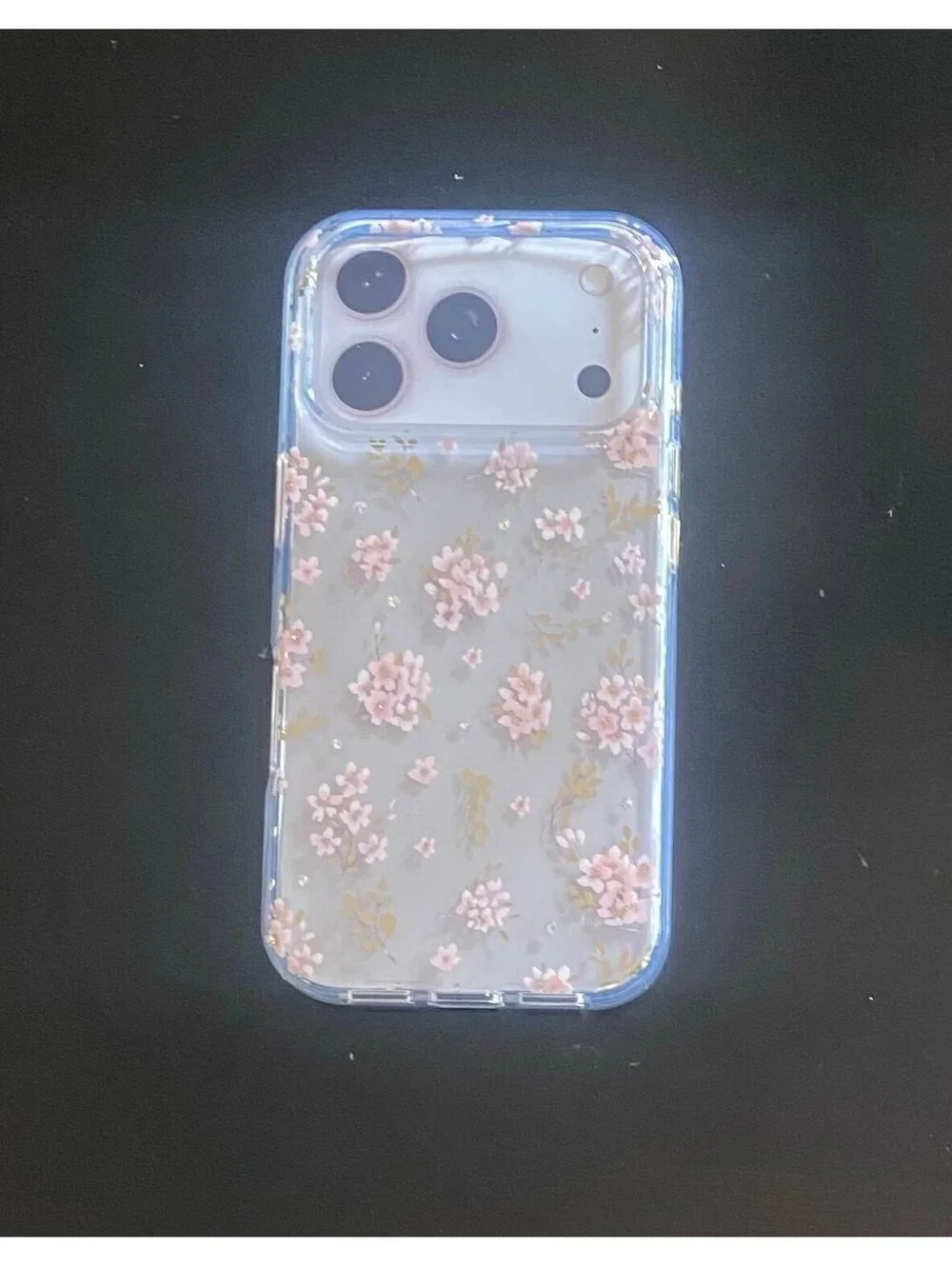 Onn Case for iPhone 17 Pro Pink Floral with Gems